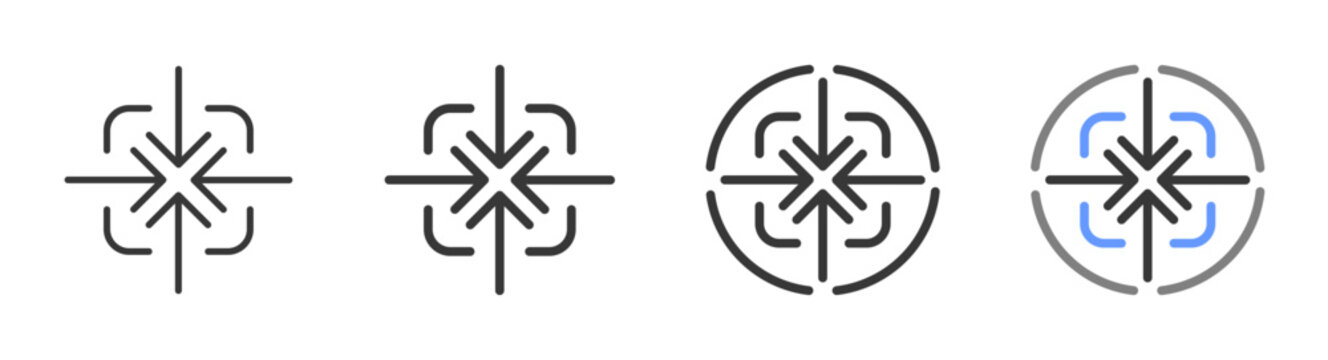 The Ultimate alignment Styles with Variations Line of icon set vector illustration
