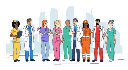 Fototapeta premium Medical Professionals in Healthcare.