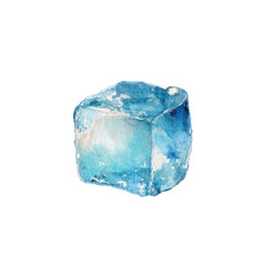 Obraz premium Frozen Ice Cube Close Up.