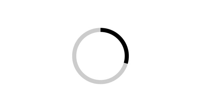 animation circle loading on white background video 4k resolution