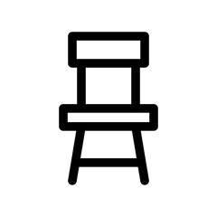 Fototapeta premium Wooden Chair Icon
