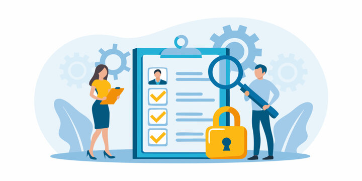 Recruitment process with data security and candidate selection visualized