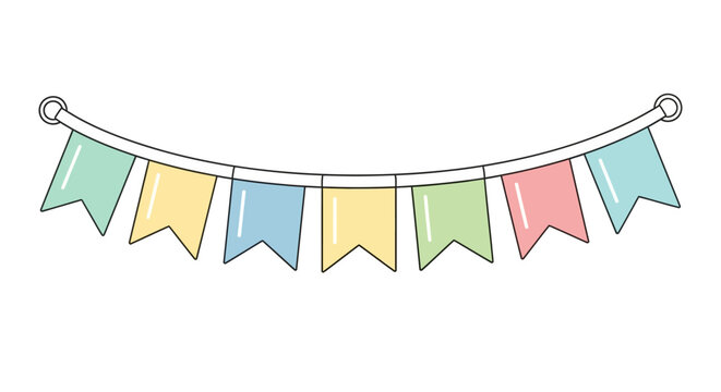 Colorful Party Bunting Flags
