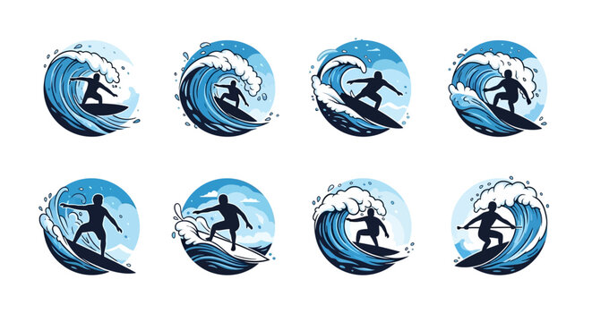 Man surfing on a wave board.