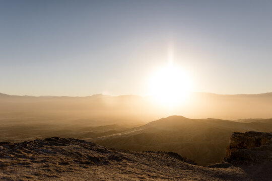Font's Point at Sunset in Borrego Springs, CA