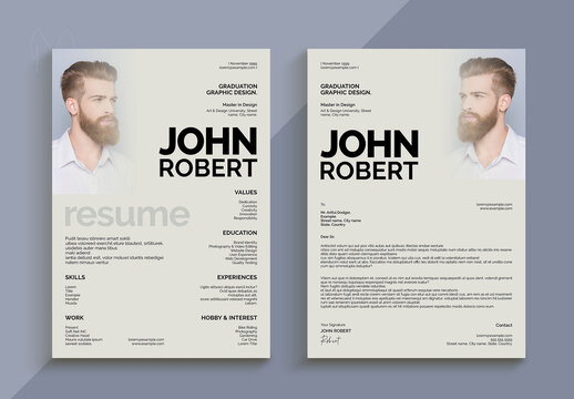 Creative Resume Layout Template