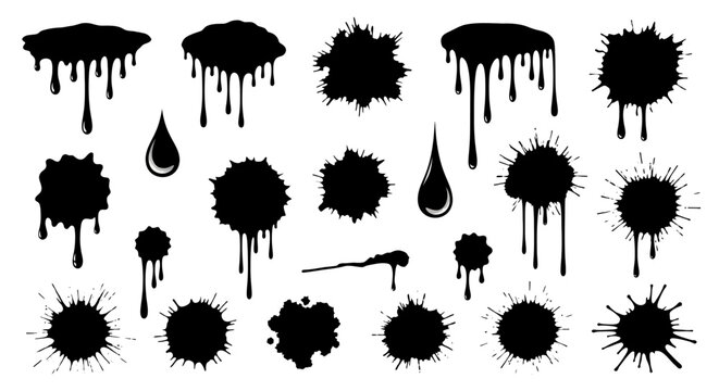 Ink Blots and Splat Graphics.