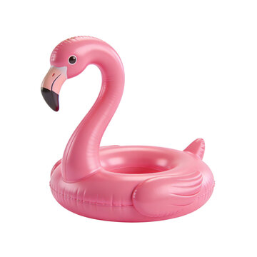 Flamingo Pool Float Ring 3D Cartoon Summer Beach Fun Icon