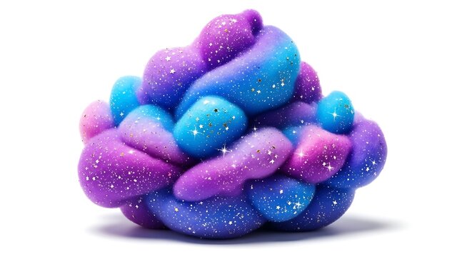 Colorful glitter slime