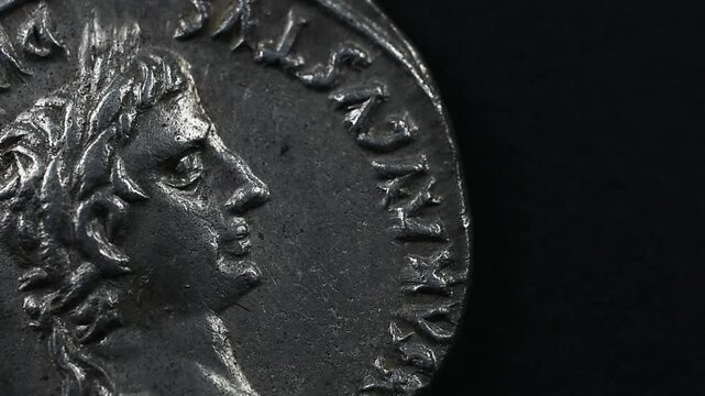 Roman Coin Close Up Detail