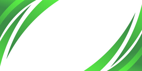 Green creative wave business banner background. abstract green background. © uboy