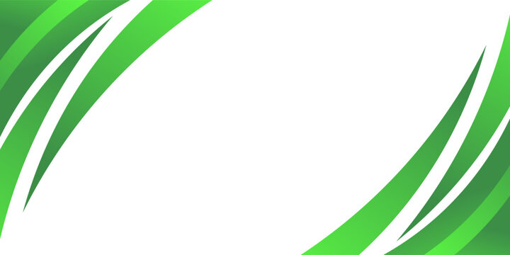 Green creative wave business banner background. abstract green background.