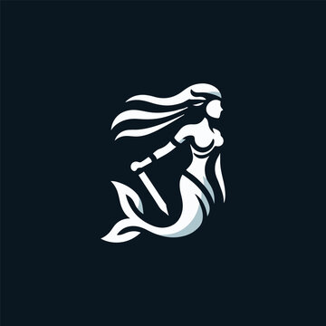 Warrior Mermaid Logo