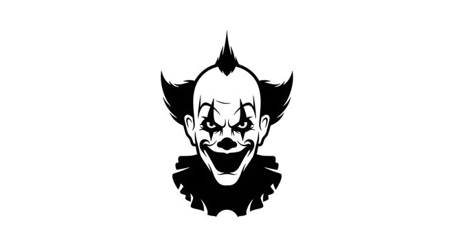 Stylized clown illustration