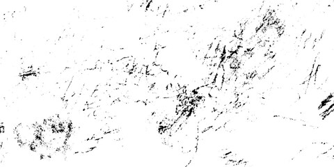Obraz premium Black and white grunge texture background with scratches and marks vector illustration