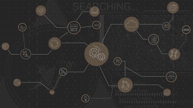 High-tech location search system integrating data reception and analysis