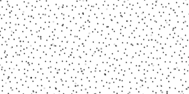 Seamless polka dot pattern. Vector pattern with black circles on white background.