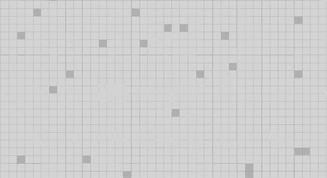 Abstract light gray grid pattern with thin dark lines and several solid gray squares scattered across the geometric composition.