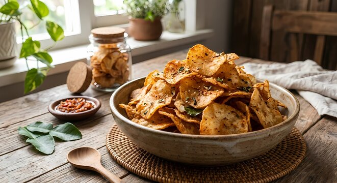 Keripik kentang pedas
