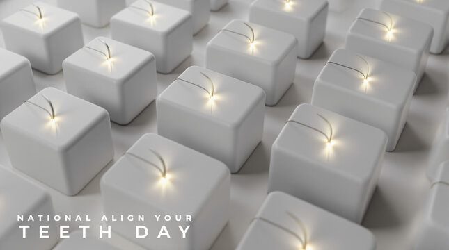 National Align Your Teeth Day Concept Image, featuring orthodontic care, dental alignment, and smile correction.
