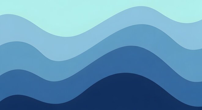 Blue wave abstract background design.