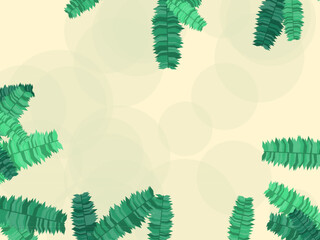 Tropical Palm Leaf Summer Pattern Design © iushakovsky