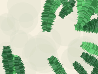 Exotic Palm Leaves Botanical Pattern Background © iushakovsky