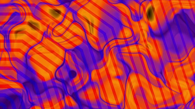 Animated abstract purple and orange gradient background swirls with dark accents. Great for backgrounds, wall art, and creative design projects.
