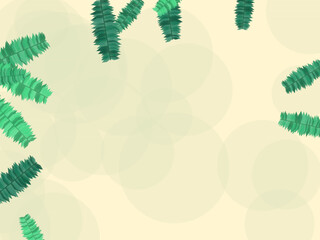 Exotic Palm Leaves Botanical Pattern Background © iushakovsky