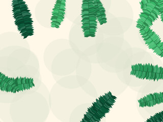 Exotic Palm Leaves Botanical Pattern Background © iushakovsky