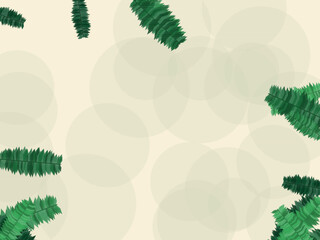 Palm Leaves Tropical Pattern Jungle Background © iushakovsky