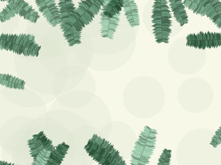 Palm Leaves Summer Vacation Pattern Background © iushakovsky