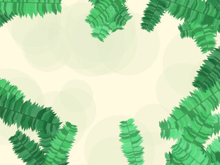 Exotic Palm Leaves Botanical Pattern Background © iushakovsky