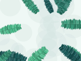 Palm Leaves Tropical Pattern Jungle Background © iushakovsky