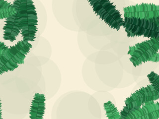 Palm Leaves Summer Vacation Pattern Background © iushakovsky