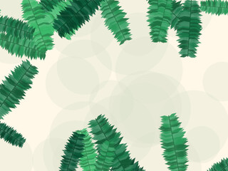 Exotic Palm Leaves Botanical Pattern Background © iushakovsky