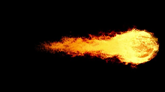 VFX Fireball Middle Size 5 Seconds Loop 30fps Angle2