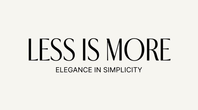 Embrace the philosophy of 'less is more' with this elegant design showcasing simplicity and sophistication for a refined aesthetic