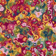 Naklejka premium Abstract Colorful Paint Splatter Pattern