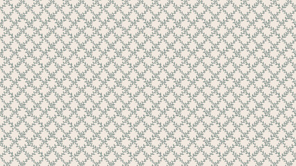 Fototapeta premium seamless floral pattern with green leaves on white background
