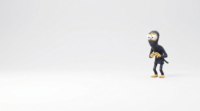 Introverted Character Hesitating to Join Social Group