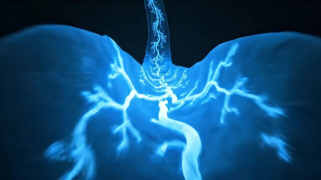 Detailed 3D Visualization of Coronavirus Particle Interacting with Cellular Receptors like ACE2 in a Medical Research Setting