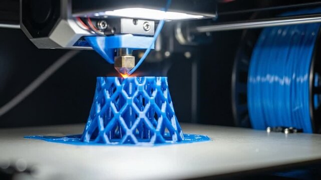 3D Printing Process A CloseUp View of Modern Technology.