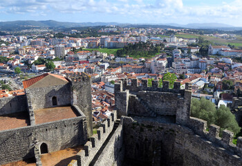 Leiria, Portugal. Leiria Castle was built in a dominant position to the north, overlooking the town and the River Lis. © Andreia