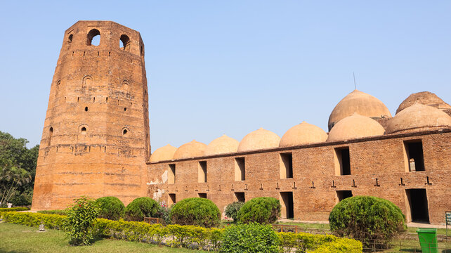 Famous Katra Masjid of Murshidabad, Cultural Landmark of West Bengal, India.