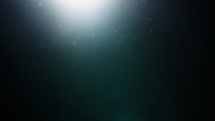 dust particles floating mid air over dark background with some lens flare
