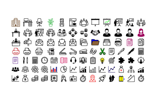 Corporate Office Icon Sheet