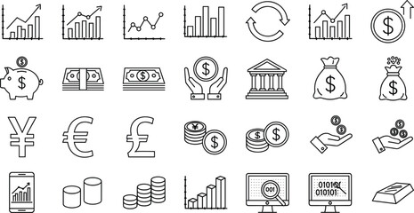 Fototapeta premium set of icons of people