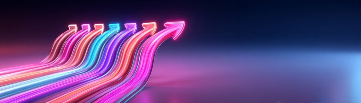 global economic pressure, rising costs concept, fuel cost impact, Dynamic Arrow Wave Rising Costs Abstract Concept on Gradient Background with Copy Space. Representation