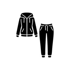 Athletic Hoodie And Joggers Icon © Visual language